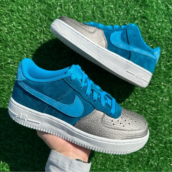 Nike Shoes - Nike Air Force 1 Qs Green Abyss / Light Blur Lacquer